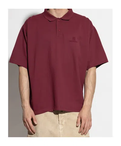 Balenciaga Crewneck Shirt With Nano Bb Style In Brown
