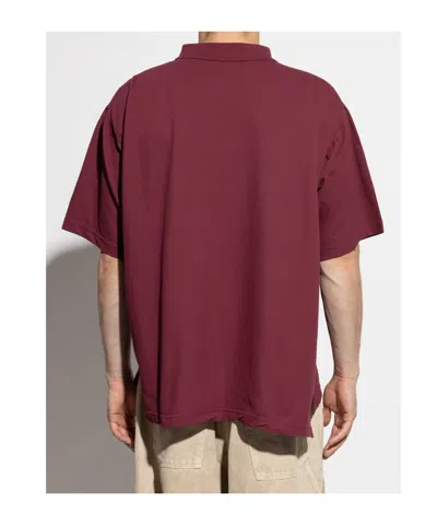 Balenciaga Crewneck Shirt With Nano Bb Style In Brown