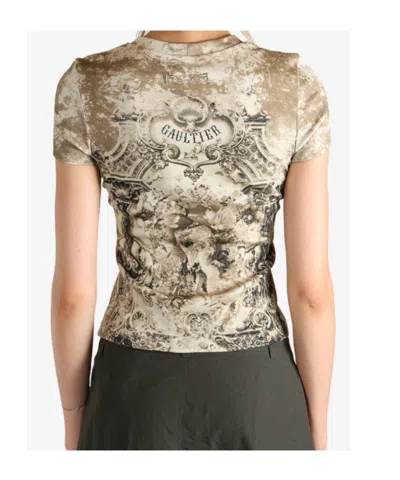 Jean Paul Gaultier - Women Ribbed 'le Medaillon' T-shirt
