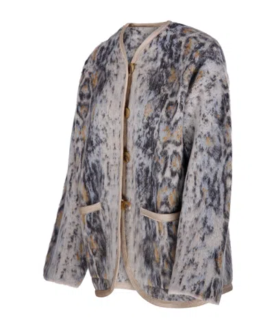 Forte Forte Knitted Jacket In Gray