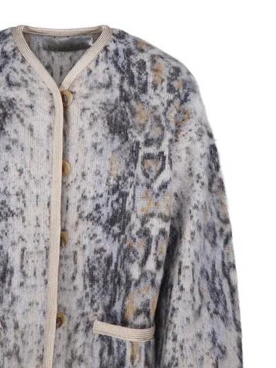 Forte Forte Knitted Jacket In Gray
