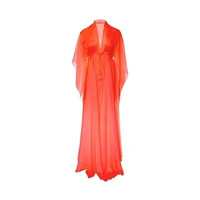 Bluzat Women's Neon Orange Kaftan