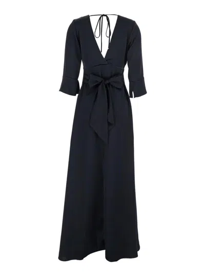 Plain Long Sleeves Maxi Dress