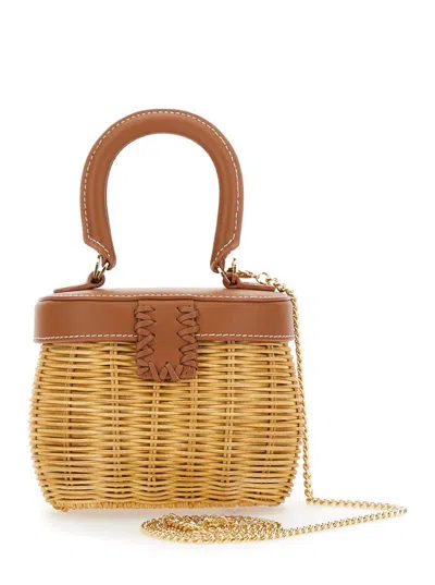 Self-portrait Rattan Bow Basket Bag
