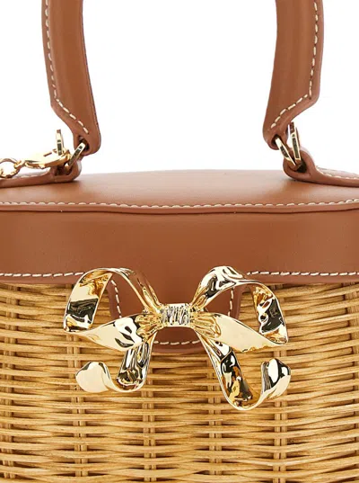 Self-portrait Rattan Bow Basket Bag