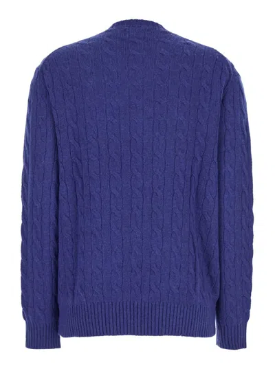 Polo Ralph Lauren Sweater Pull Oversize In Blue