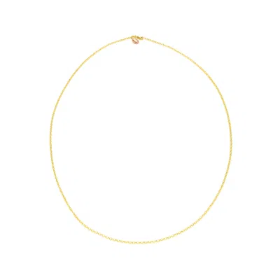 Unaloe Women's Luminous Necklace – Sixty Cm Chain- Sterlin Silver- Gold-plated