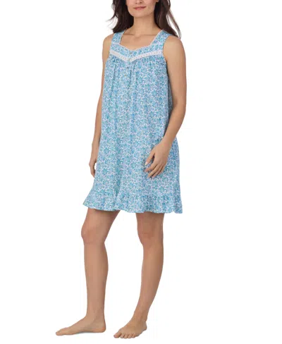 Eileen West Women's Cotton Sleeveless Short Nightgown