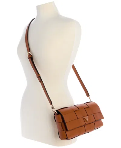 Guess Maylee Woven Flap Shoulder Bag