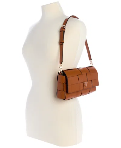 Guess Maylee Woven Flap Shoulder Bag
