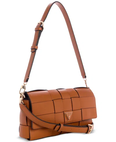 Guess Maylee Woven Flap Shoulder Bag