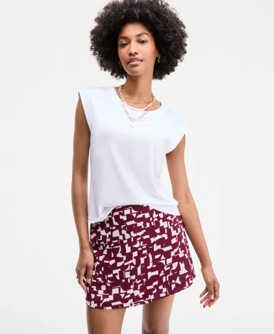 On 34th Women's Geo Puzzle Print A-line Mini Skirt, Exclusively At Macy's