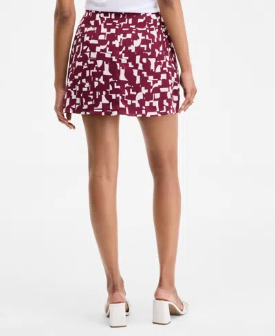 On 34th Women's Geo Puzzle Print A-line Mini Skirt, Exclusively At Macy's