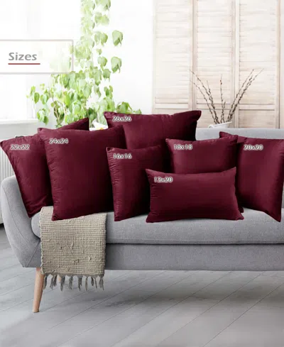 Nestl Elegant Velvet Removeable Cover 2-pack Decorative Pillows, 26" X 26"