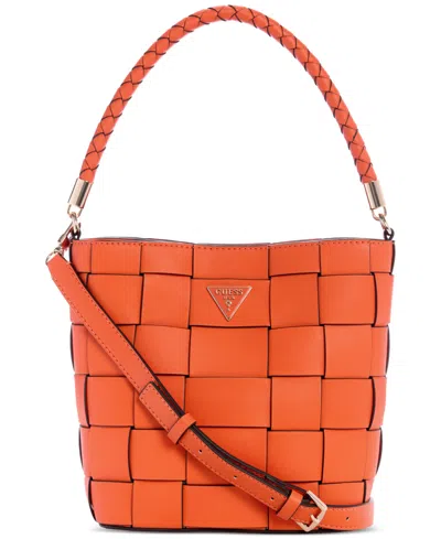 Guess Maylee Woven Bucket Bag