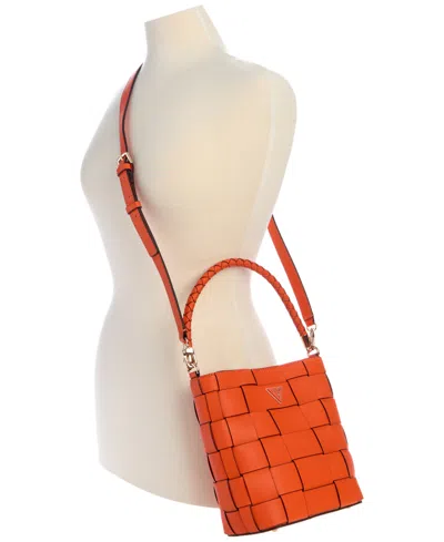 Guess Maylee Woven Bucket Bag