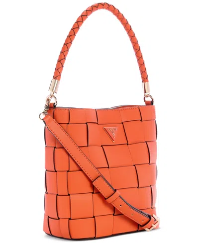 Guess Maylee Woven Bucket Bag