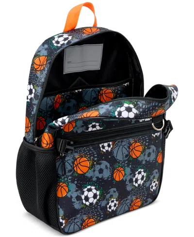 Inmocean Big Boys All-star Sports Backpack, Lunch Bag & Headphone Set