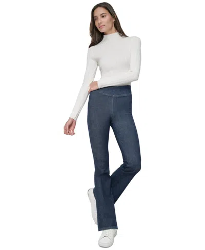 Dkny Jeans Petite High-rise Pull-on Flare Jeans