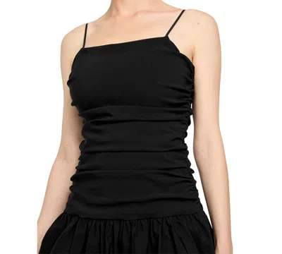 Guess Felicity Bubble Hem Fit & Flare Dress In Black