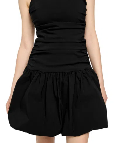 Guess Felicity Bubble Hem Fit & Flare Dress In Black