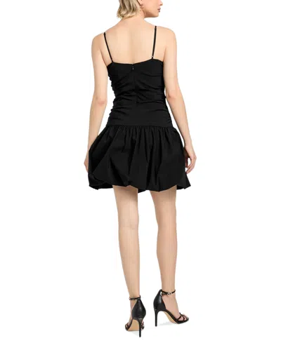 Guess Felicity Bubble Hem Fit & Flare Dress In Black