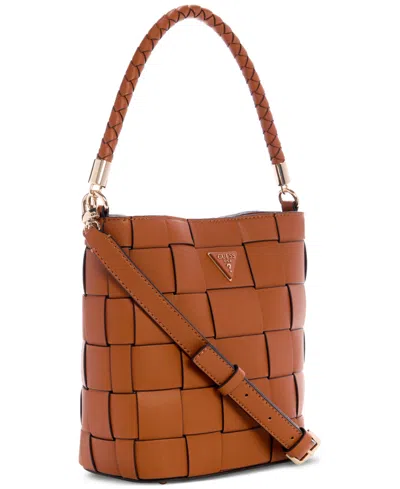 Guess Maylee Woven Bucket Bag