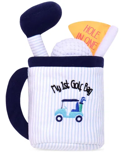 Little Me Baby Boys My First Golf Bag Plush Play Set In White