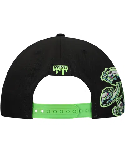 Lids Men's Black Spider-man Glow-in-the-dark Dr. Octopus Radioactive A-frameâ Adjustable Hat