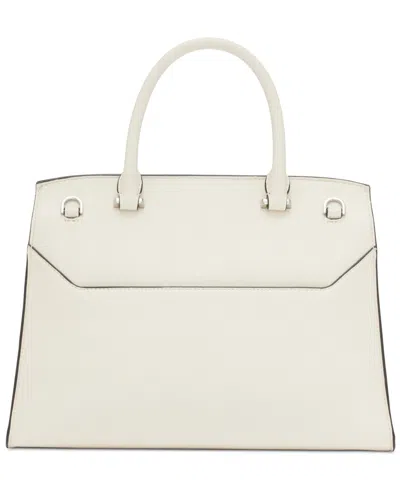 Calvin Klein Becky Turnlock Convertible Satchel In White