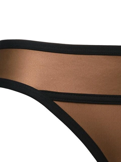 Shop Duskii 'ochre' Bikini Bottom In Brown