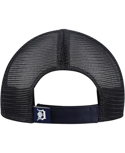New Era Toddler White/navy Detroit Tigers Painted A-frame 9forty Trucker Adjustable Hat In Black