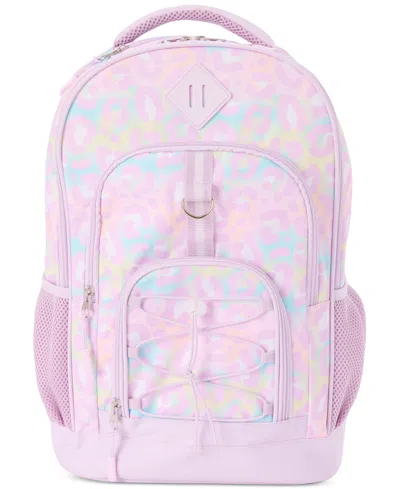 Inmocean Big Girls Pastel Cheetah Backpack & Lunch Bag Set