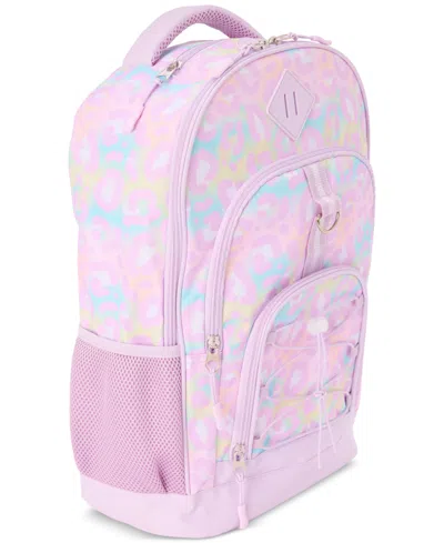 Inmocean Big Girls Pastel Cheetah Backpack & Lunch Bag Set
