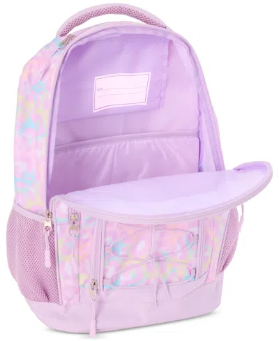 Inmocean Big Girls Pastel Cheetah Backpack & Lunch Bag Set