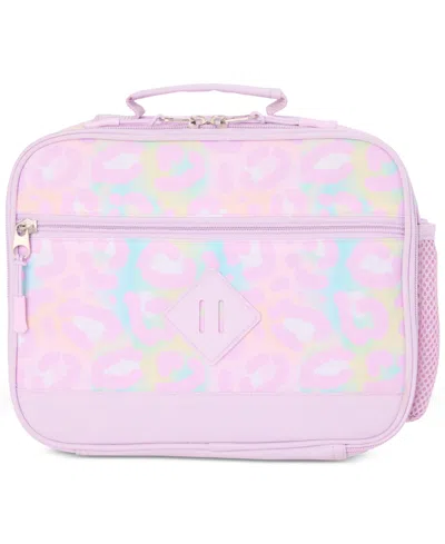 Inmocean Big Girls Pastel Cheetah Backpack & Lunch Bag Set