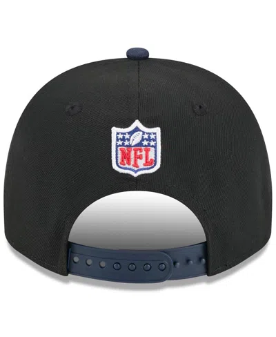 New Era Big Boys And Girls Black/navy Chicago Bears 2025 Nfl Draft A-frame 9fifty Snapback Hat In Black