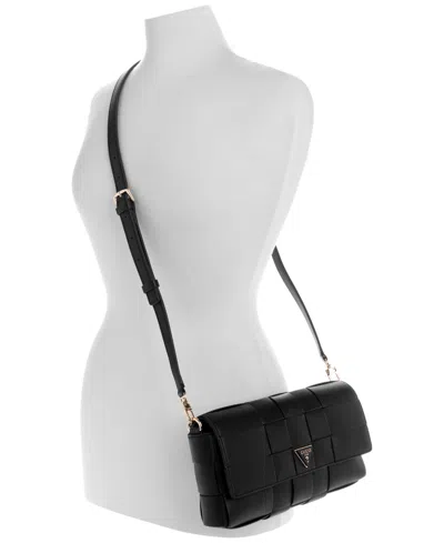 Guess Maylee Woven Flap Shoulder Bag