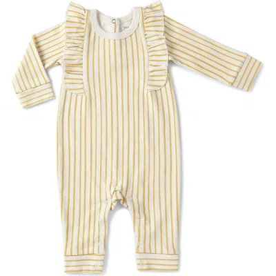 Pehr Magical Forest Organic Cotton Romper In Yellow