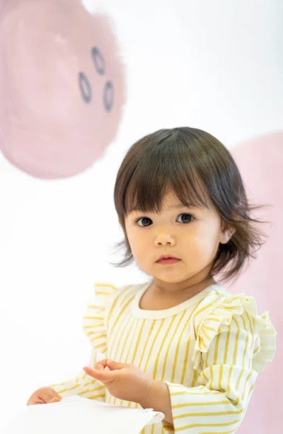 Pehr Magical Forest Organic Cotton Romper In Yellow