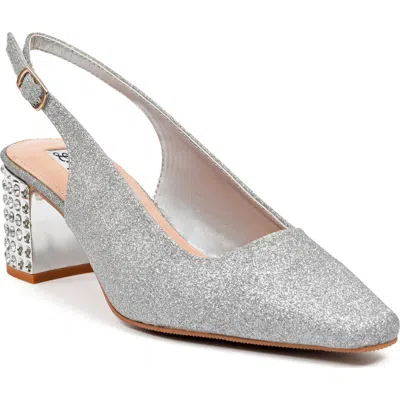 Lady Couture Rhinestone Heel Slingback