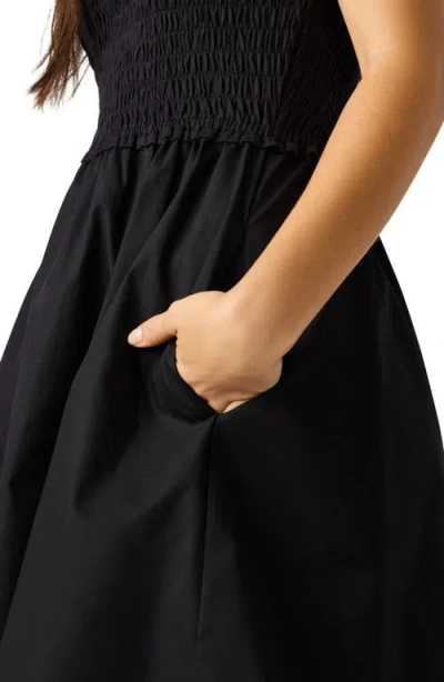 Steve Madden Sheffield Smocked Flare Minidress