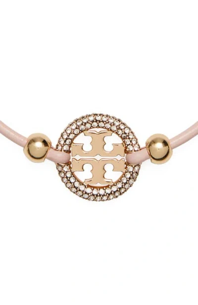 Tory Burch Miller Logo Medallion Slide Bracelet