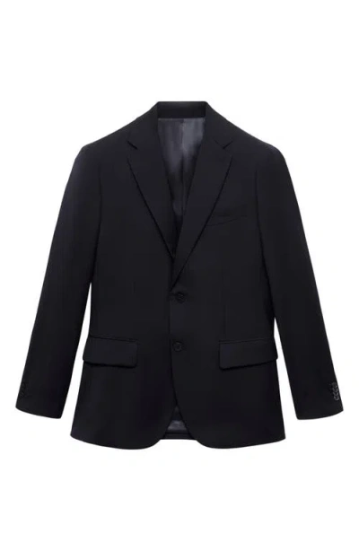 Mango Superslim Fit Stretch Sport Coat In Black