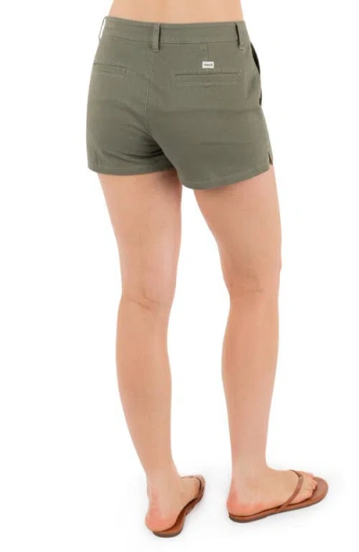 Hurley Rider Stretch Cotton Twill Shorts In Green