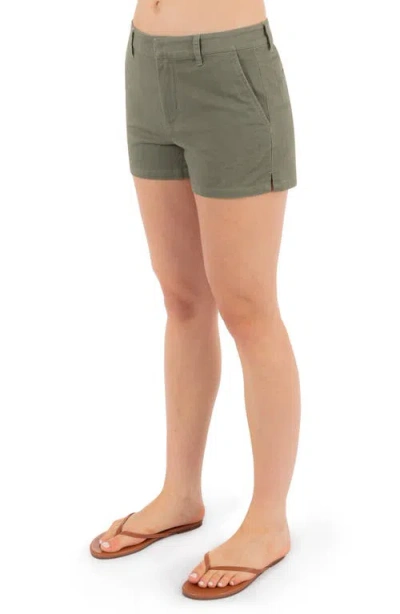 Hurley Rider Stretch Cotton Twill Shorts In Green