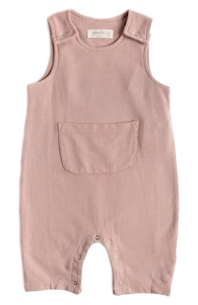 Pehr Organic Cotton French Terry Overalls In Pink