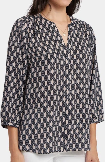 Nydj Pintuck Top In Gray