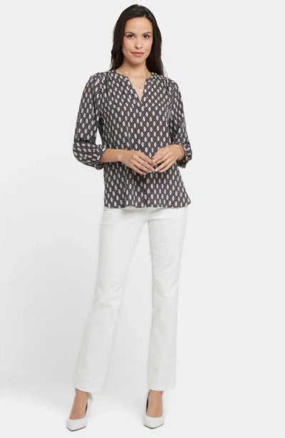 Nydj Pintuck Top In Gray