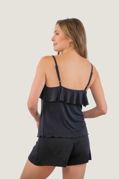 Jjwinks Frill Seeker Built-in Shelf Ruffle Lounge & Sleep Top
